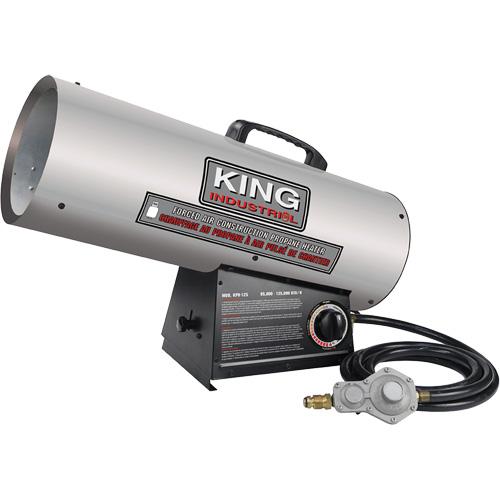 Forced Air Construction Heater, Contractor, Propane, 125000 BTU/H Moffatt Supply & Specialties