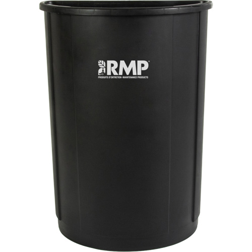 Poubelle demi-ronde, Poly&eacute;thyl&egrave;ne, 21 gal. US Moffatt Supply & Specialties