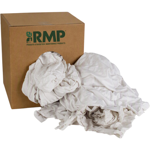 Recycled Rags, Cotton, White, 10 lbs. Moffatt Supply & Specialties