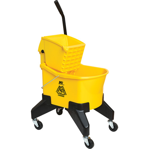 Grizzly Mop Wringer & Bucket, Down Press, 8 US Gal. (32 Quart), Yellow Moffatt Supply & Specialties