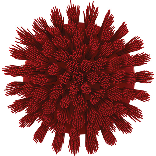 HyDrive Round Drill Brush, Extra Stiff Bristles, 3-1/10" Long, Red Moffatt Supply & Specialties
