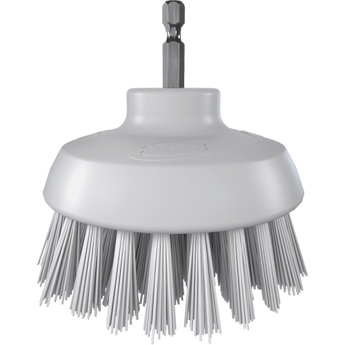 HyDrive Round Drill Brush, Extra Stiff Bristles, 3-1/10" Long, White Moffatt Supply & Specialties