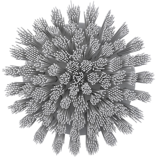 HyDrive Round Drill Brush, Extra Stiff Bristles, 3-1/10" Long, White Moffatt Supply & Specialties