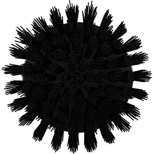 Brosse ronde HyDrive pour perceuse, Soies Tr&egrave;s ferme, Longueur de 3-1/10", Noir Moffatt Supply & Specialties