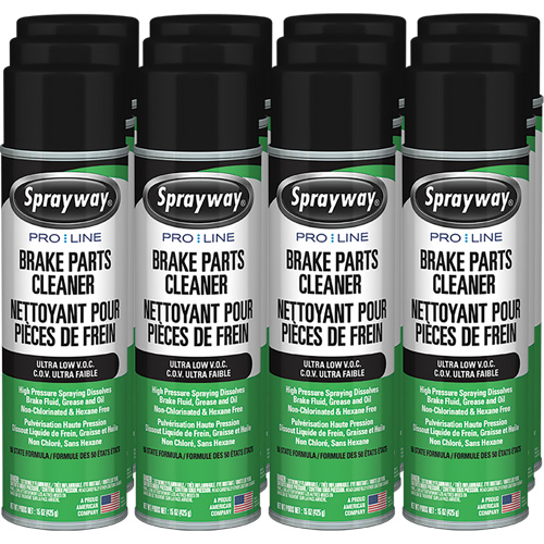 Nettoyant pour pi&egrave;ces de freins Pro Line avec tr&egrave;s faible teneur en COV, Canette a&eacute;rosol Moffatt Supply & Specialties