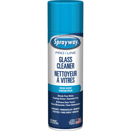 Ammonia-Free Pro Line Glass Cleaner with Fresh Scent, 19 oz., Aerosol Can Moffatt Supply & Specialties
