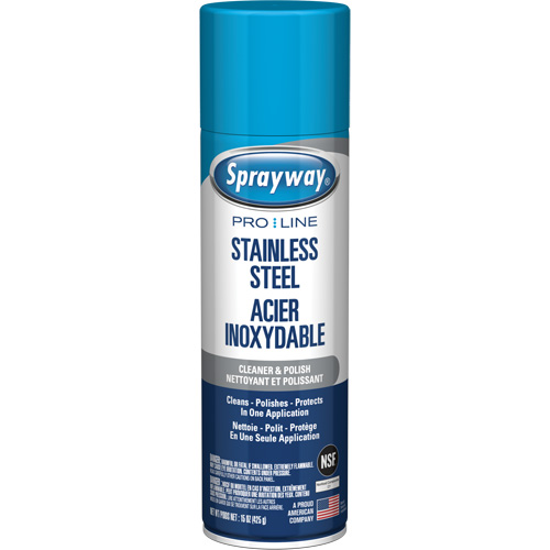 Pro Line Stainless Steel Cleaner & Polish, 15 oz., Aerosol Can Moffatt Supply & Specialties