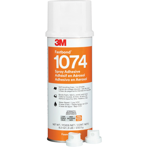 Adh&eacute;sif en tissu et mousse &agrave; base d'eau Fastbond 1074, Canette a&eacute;rosol Moffatt Supply & Specialties