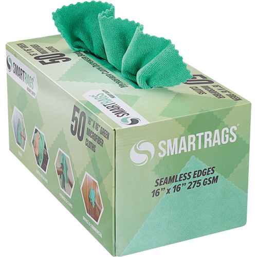 SmartRags&reg; Heavy-Weight Cloth, Microfibre, Green Moffatt Supply & Specialties
