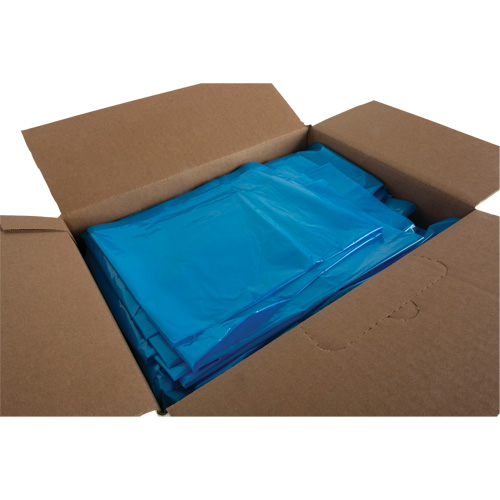 Industrial Garbage Bags, Strong, 30" W x 38" L, 0.9 mils, Blue, 88 L (20 Gal.) Capacity Moffatt Supply & Specialties