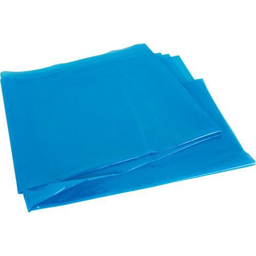 Industrial Garbage Bags, Strong, 30" W x 38" L, 0.9 mils, Blue, 88 L (20 Gal.) Capacity Moffatt Supply & Specialties