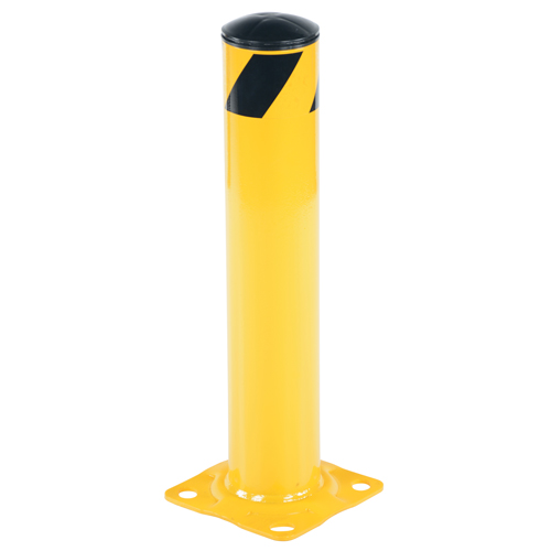 Safety Bollard, Steel, 24" H x 4.5" W, Yellow Moffatt Supply & Specialties