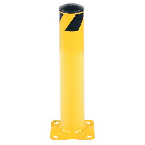 Safety Bollard, Steel, 24" H x 4.5" W, Yellow Moffatt Supply & Specialties