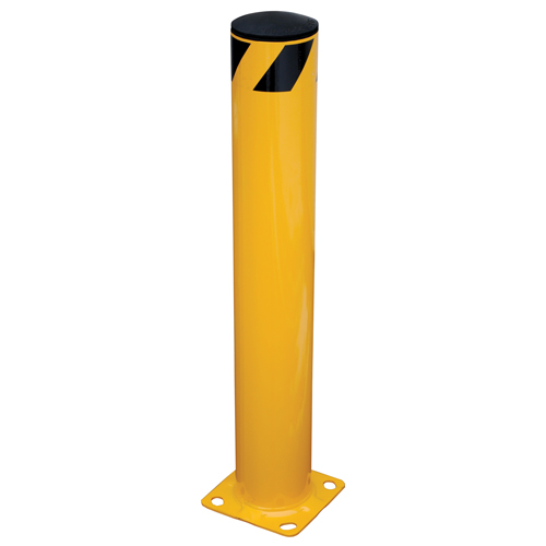 Butoir de s&eacute;curit&eacute;, Acier, 36" h x 5,5" la, Jaune Moffatt Supply & Specialties