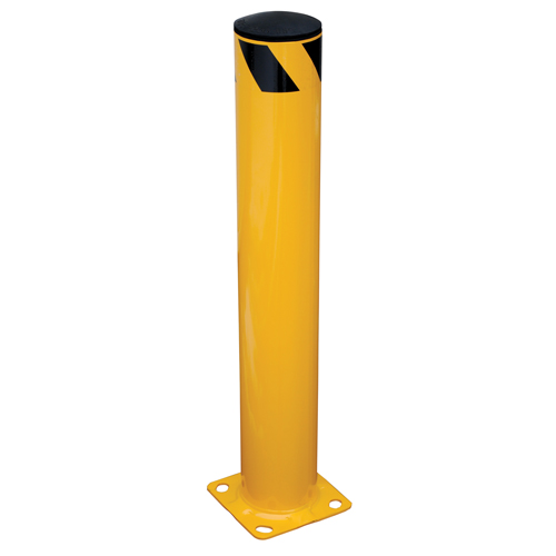 Butoir de s&eacute;curit&eacute;, Acier, 36" h x 5,5" la, Jaune Moffatt Supply & Specialties