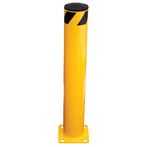 Butoir de s&eacute;curit&eacute;, Acier, 36" h x 5,5" la, Jaune Moffatt Supply & Specialties
