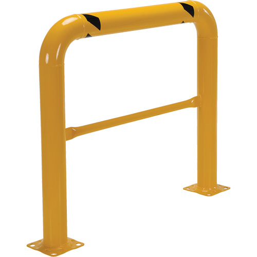 High Profile Machinery Guards, 4' W x 3.5' H, Yellow Moffatt Supply & Specialties