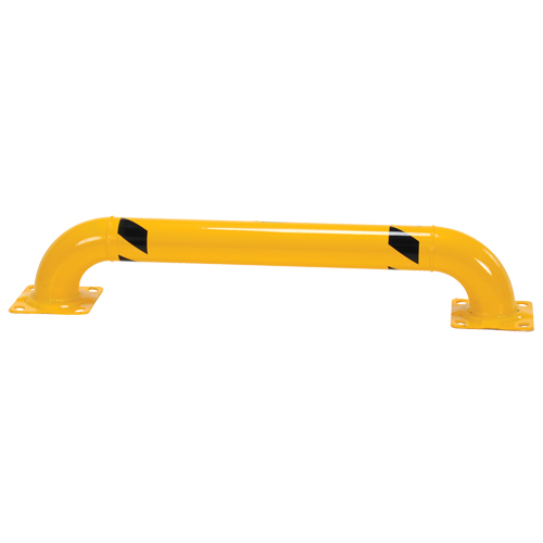 Low Profile Rack Guards, 4' W x 0.75' H, Yellow Moffatt Supply & Specialties