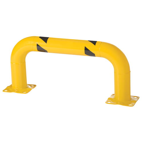 Low Profile Rack Guards, 3' W x 1.4' H, Yellow Moffatt Supply & Specialties