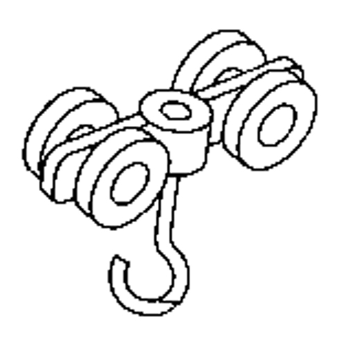 Curtain Partition Track Double Steel Roller Moffatt Supply & Specialties