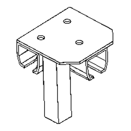 Support de montage au sol pour murs-rideaux Moffatt Supply & Specialties