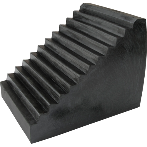 Wheel Chock, 9-1/2" x 6-1/2" x 7-1/2", Black Moffatt Supply & Specialties