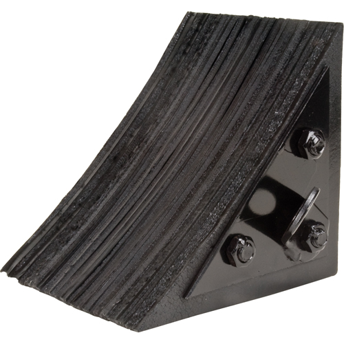 Wheel Chock, 8" x 8" x 8", Black Moffatt Supply & Specialties