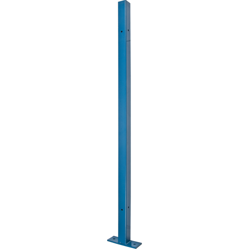 Poteau universel, 4,125' h x 2" la, Bleu Moffatt Supply & Specialties