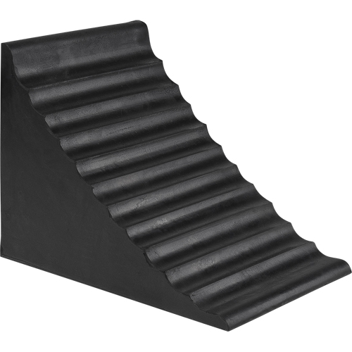 Wheel Chock, 9-7/8" x 7-1/8" x 7-1/2", Black Moffatt Supply & Specialties