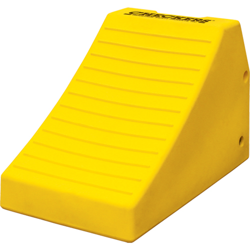 Cales-roue robustes, Polyur&eacute;thane, Jaune s&eacute;curit&eacute;, 14-1/2" la x 24-3/5" p x 16" h Moffatt Supply & Specialties