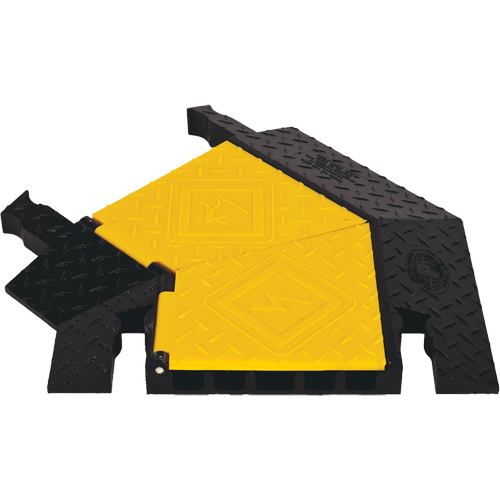 Protecteur de c&acirc;ble robuste &agrave; 5 canaux Yellow Jacket, virage &agrave; gauche Moffatt Supply & Specialties