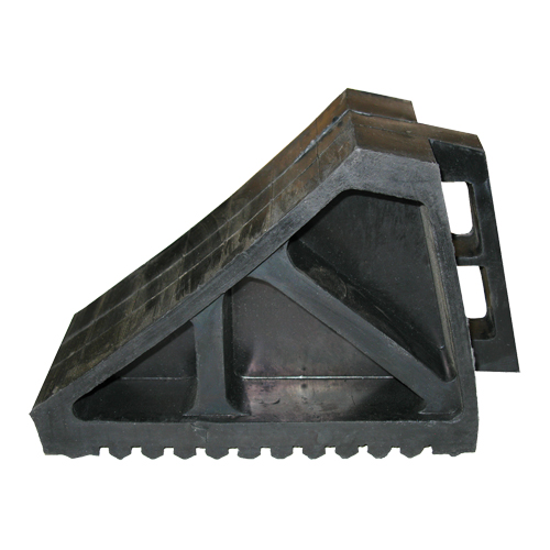 Wheel Chock, 10-5/8" x 7" x 4-1/2", Black Moffatt Supply & Specialties