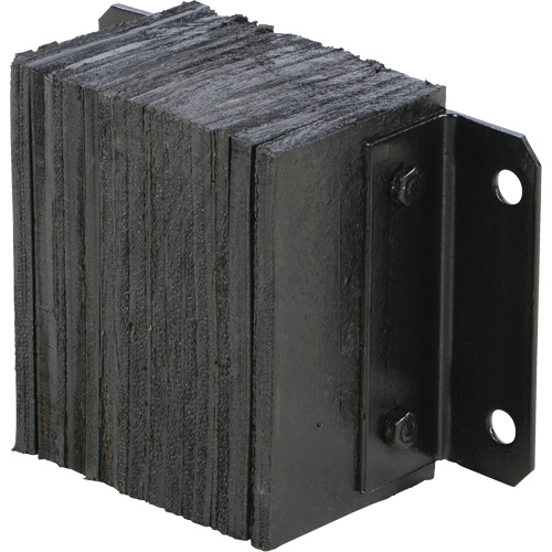 Butoir de quai lamell&eacute;, Horizontal, Caoutchouc, 12" la x 6" p x 10" h Moffatt Supply & Specialties