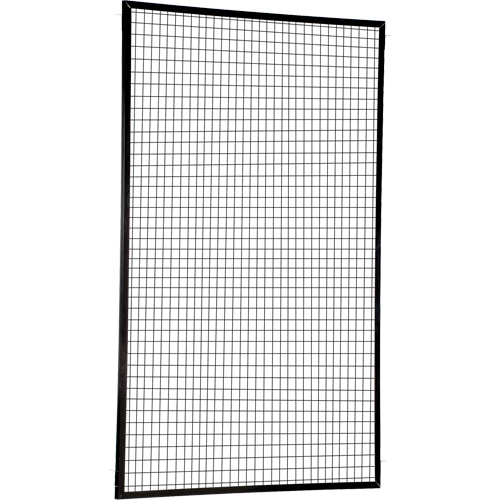 Adjustable Perimeter Guard Panel, 8' H x 5' W, Black Moffatt Supply & Specialties