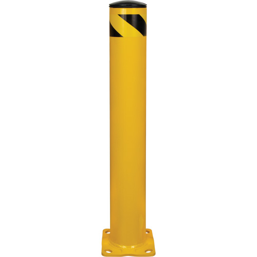 Safety Bollard, Steel, 36" H x 5-1/2" W, Yellow Moffatt Supply & Specialties