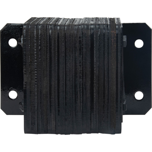 Laminated Dock Bumpers, Horizontal, Rubber, 12" W x 4" D x 10" H Moffatt Supply & Specialties