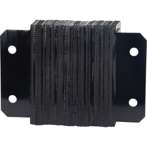 Laminated Dock Bumpers, Horizontal, Rubber, 12" W x 4" D x 10" H Moffatt Supply & Specialties