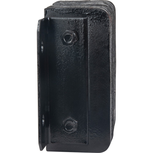 Laminated Dock Bumpers, Horizontal, Rubber, 12" W x 4" D x 10" H Moffatt Supply & Specialties