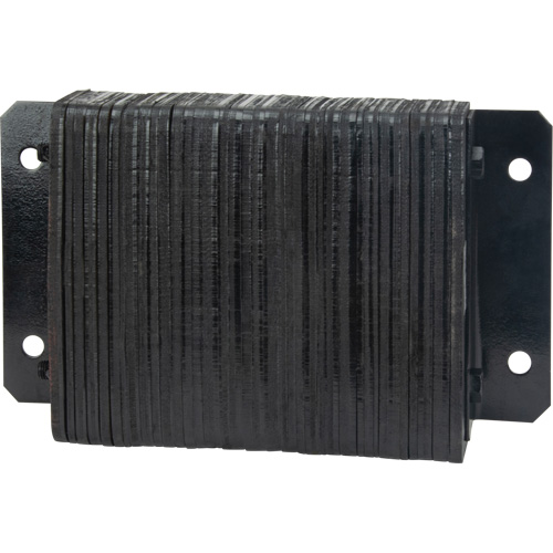 Laminated Dock Bumpers, Horizontal, Rubber, 18" W x 4" D x 12" H Moffatt Supply & Specialties