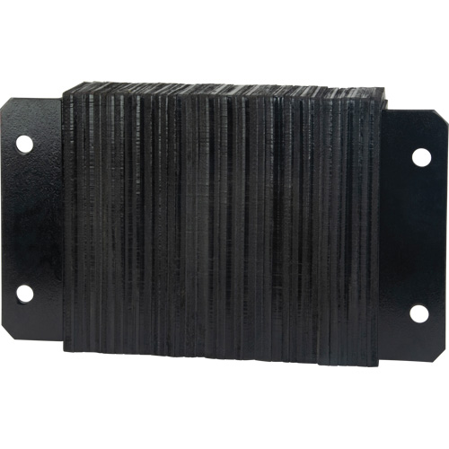 Laminated Dock Bumpers, Horizontal, Rubber, 18" W x 4" D x 12" H Moffatt Supply & Specialties