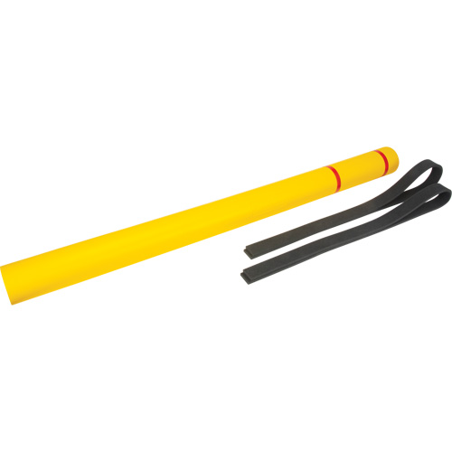 Polyethylene Bollard Cover, 4-1/2" Dia. x 64" L, Red/Yellow Moffatt Supply & Specialties