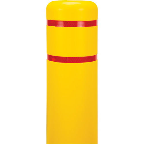 Polyethylene Bollard Cover, 6-5/8" Dia. x 52" L, Red/Yellow Moffatt Supply & Specialties