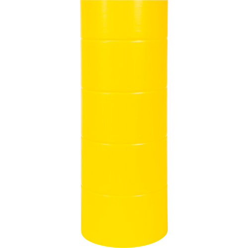 Capuchon en poly&eacute;thyl&egrave;ne pour borne de protection, 6-5/8" dia. x 60" l, Rouge/Jaune Moffatt Supply & Specialties