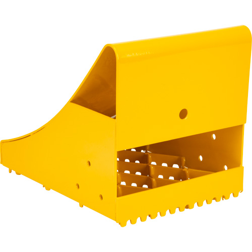 Cales-roue pour la glace, Acier, Jaune, 8-1/16" la x 10-5/8" p x 8-13/16" h Moffatt Supply & Specialties