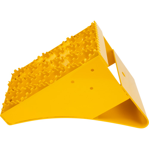 Cales-roue pour la glace, Acier, Jaune, 8-1/16" la x 10-5/8" p x 8-13/16" h Moffatt Supply & Specialties