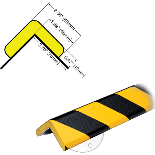 WPK-H+ Profile 1/2M Corner Protection Bumper Guard Wall Protection Kit Moffatt Supply & Specialties