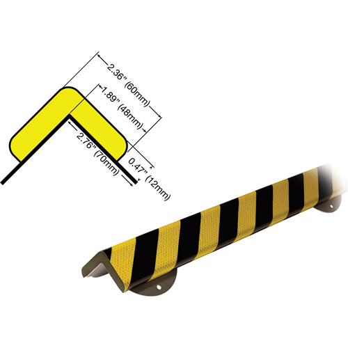 Trousse de protection murale avec butoir de protection de coin mod&egrave;le WPK H+ 1M Moffatt Supply & Specialties