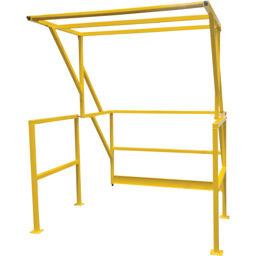 Barri&egrave;re de s&eacute;curit&eacute; pour mezzanine, 70" lo x 77" ha, 78" &eacute;lev&eacute;e, Jaune Moffatt Supply & Specialties