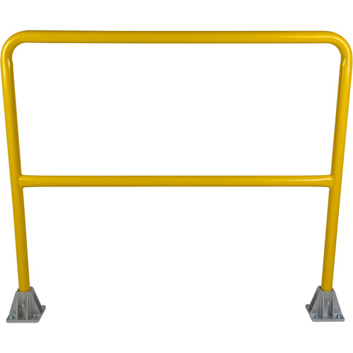 Safety Gate Railing, Steel, 48" L x 42" H, Yellow Moffatt Supply & Specialties