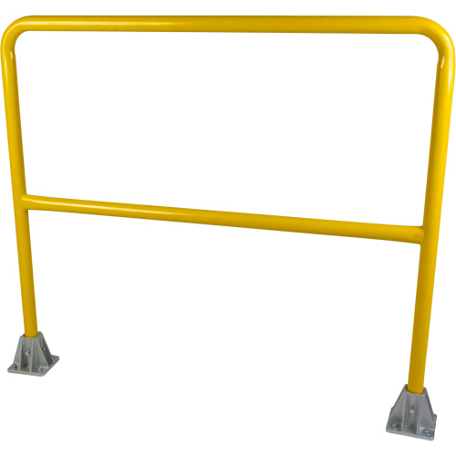 Safety Gate Railing, Steel, 48" L x 42" H, Yellow Moffatt Supply & Specialties